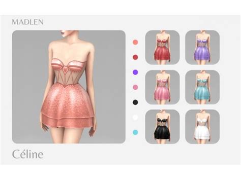 Madlen Celine Dress Sims 4 Mods Clothes Sims 4 Sims 4 Dresses