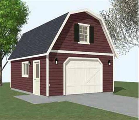 Colonial Style Garages 16x20 Barn Garage Plans Pinterest