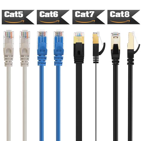 2019 Premium Ethernet Cable Cat 8 7 Ultra High Speed Lan Patch Cord 6 100ft Lot Ebay