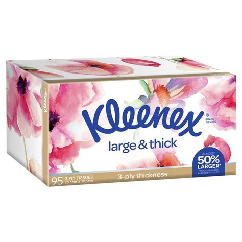Buy Kleenex Facial Tissues 95 Large And Thick Online At Chemist Warehouse®