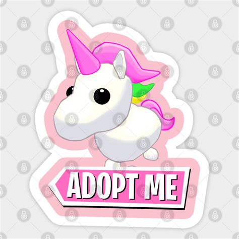 Not only are they fun companions to play with, but they follow you around, too. Adopt Me - Unicorn - Adopt Me - Aufkleber | TeePublic DE