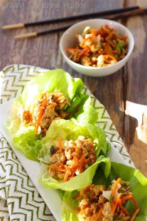 Asian Chicken Lettuce Wraps Recipe Asian Chicken Lettuce Wraps Clean Eating Recipes Healthy