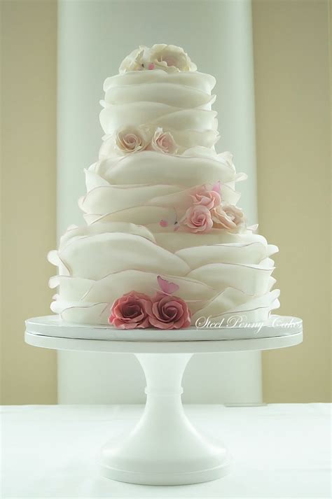 Fondant Ruffle Wrap Tutorial By Steel Penny Cakes The Cake Directory