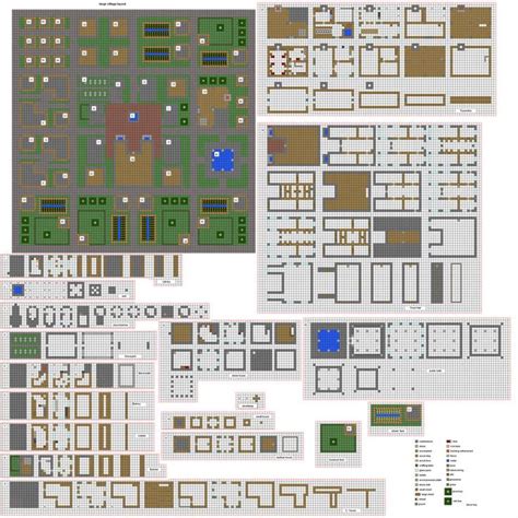 Old Village Plans By Coltcoyote Minecraft Houses Blueprints