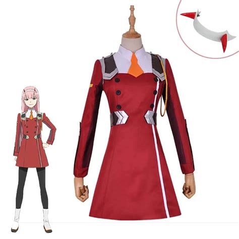 New Zero Two Darling In The Franxx 02 Cosplay Costume Girls Cute