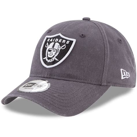 New era oakland raiders fitted hat on field road 1960 established edition cap. Men's Oakland Raiders New Era Charcoal Sagamore Relaxed ...