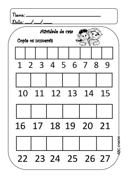 Matemática Numeros Educação Infantil Números Para Crianças