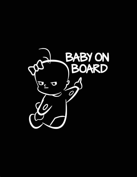 Baby On Board Decal Window Bumper Baby On Board Car Decal Etsy