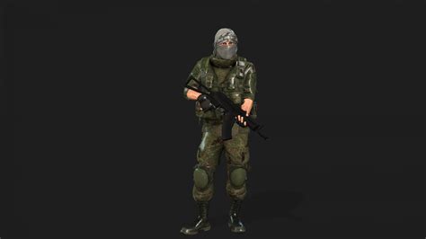 Military Soldier 2 3d Model By Bappyshuvo