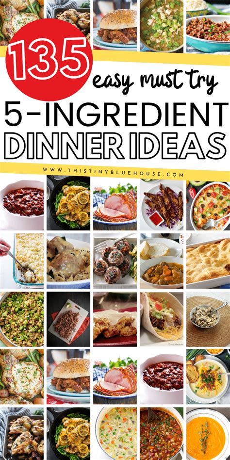135 beyond delicious quick and easy 5 ingredient dinners this tiny blue house