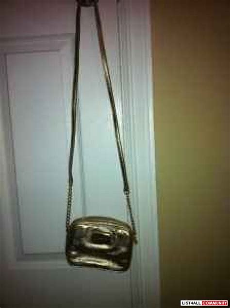Slater medium metallic zebra logo sling pack. Gold Michael kors sling bag brand new!! :: myclosetlist ...