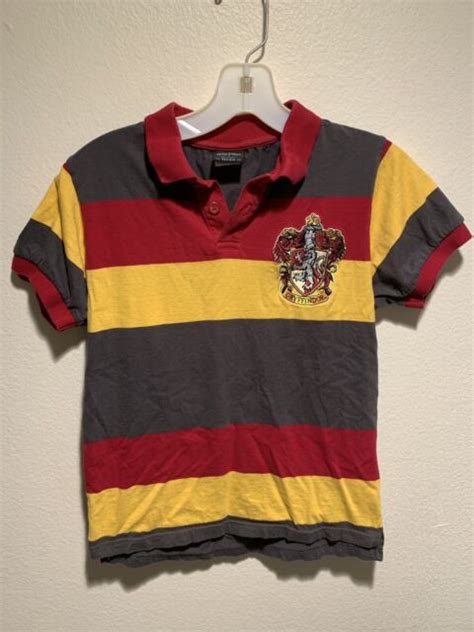 Wizarding World Of Harry Potter Gryffindor Polo Shirt Kids Size Large