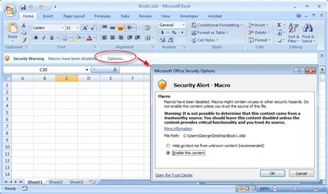 How To Disable Macros In Excel 2007 Partnersfalas