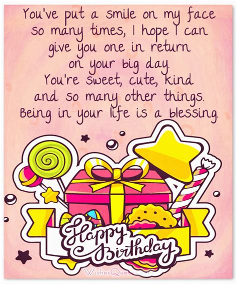 Cute Happy Birthday Quotes For Her Sweet Birthday Messages Adorable Birthday Cards