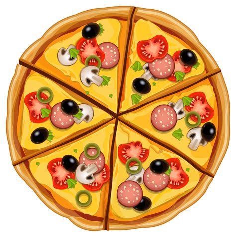 Pizza Pie Pizza Cartoon Pizza Art