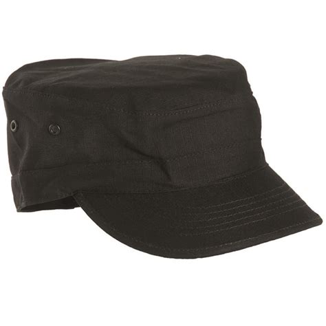 Black Military Cap Caps