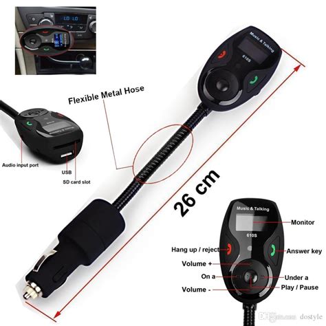 Steering Wheel Controluniversal Lcd Display Bluetooth Wireless Car Mp3