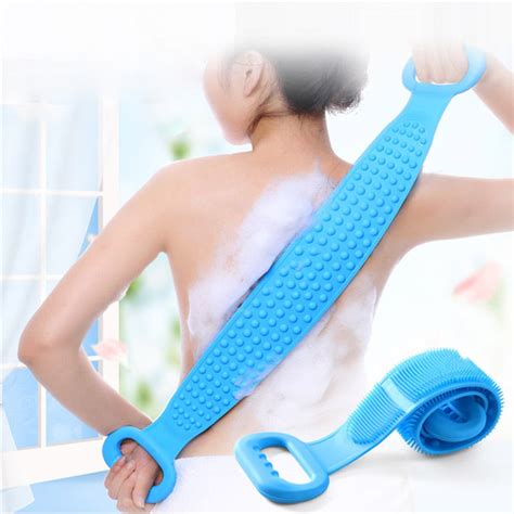 Magic Silicone Brushes Bath Towels Rubbing Back Body Massage Shower Extended Scrubber Tanias