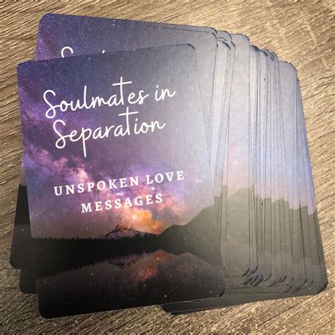 Soulmates Unspoken Love Messages Oracle Card Deck Etsy