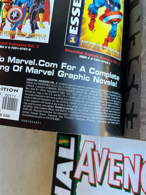 Essential Avengers Vol 345 Tpb Graphic Novel Marvel Comics 3 Book