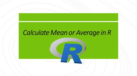 Calculate Mean Or Average In R Spark By Examples