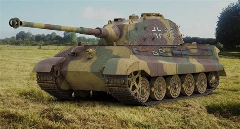 Ww German Tiger Tank D Model Turbosquid