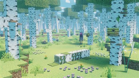 Artstation Minecraft Birch Forest Wild Update