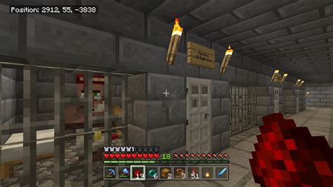 My Villager Trading Prison In Survival Ive Captured These Villagers