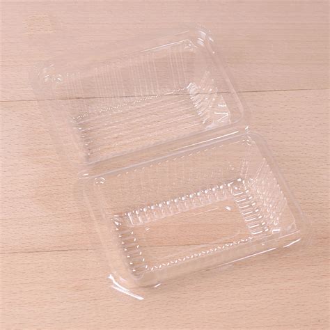 50100set Rectangle Take Out Clear Lid Plastic Cake Box Container Dd Ebay