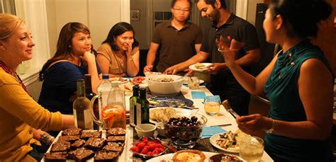 A dinner party is a formal social gathering at which people eat dinner together, usually in the host's own home. 5 Main Rules For Your Next Dinner Party - Groomed Home
