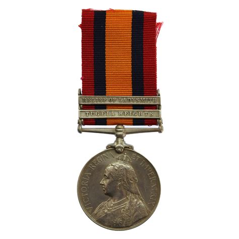 Queens South Africa Medal 2 Clasps Tugela Heights Relief Of