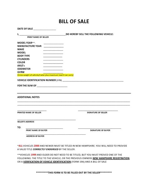 42 Bill Of Sale For Trailer Samples Any State Templatearchive