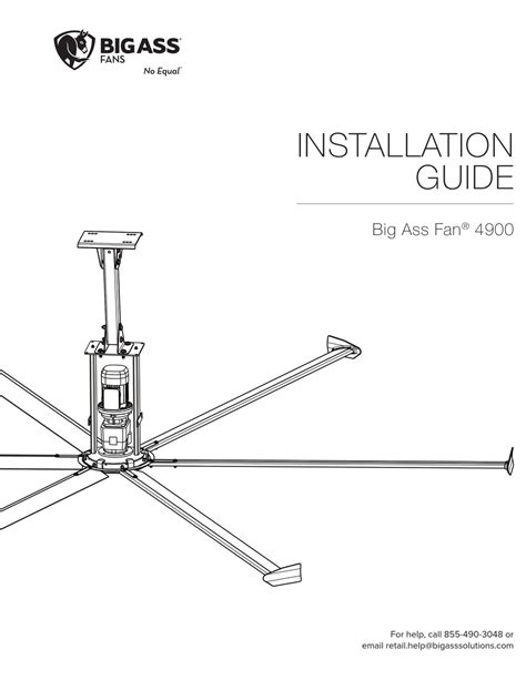Big Ass Fans 4900 Installation Manual Pdf Download Manualslib