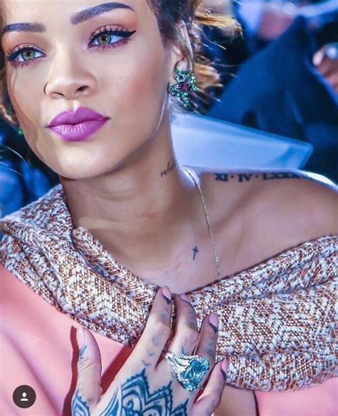Rihannas 22 Tattoos And Their Meanings Body Art Guru