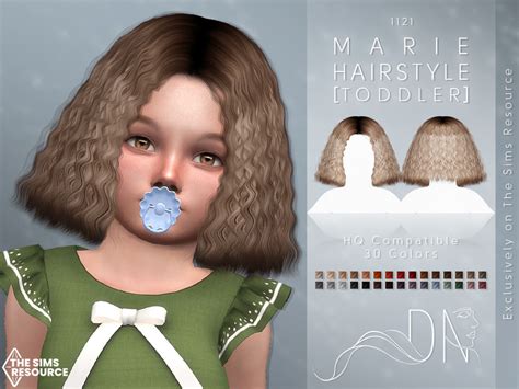 Marie Hairstyle Toddler By Darknightt From Tsr • Sims 4 Downloads