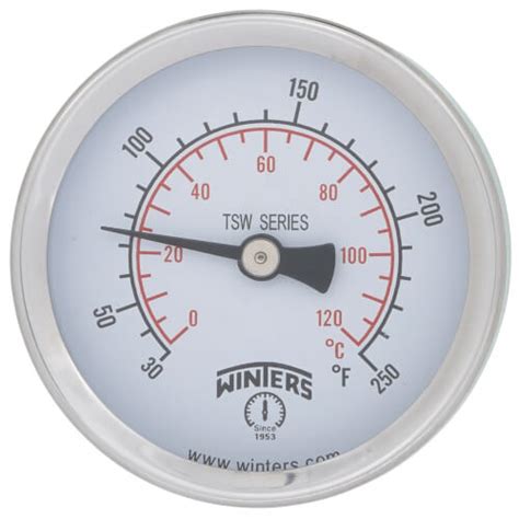 Tsw174 Winters Instruments Tsw174 25 Hot Water Thermometer 30°f