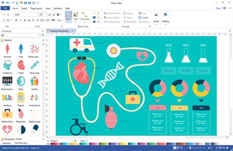 Create Medical Infographics With Pre Made Elements Edraw