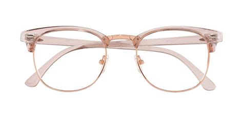 salvatore browline eyeglasses frame rose gold women s eyeglasses payne glasses