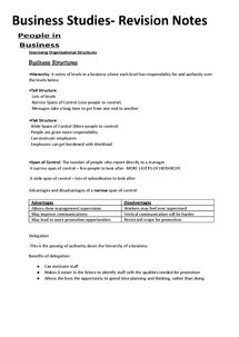 Which one of the following is not a part of export documents? Preview of Complete Business Studies Revision notes AQA BUSS2