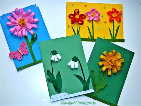 Jak łatwo Zauważyć Kartka Papieru - Kwiaty 3D z wstążki. | Blondynki kreatywnie