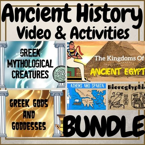 Ancient History Civilizations Video And Activities Bundle Tpt