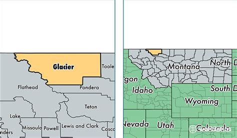 Glacier County Montana Map Of Glacier County Mt Where Is Glacier