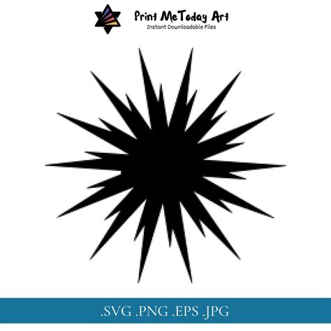 Star Burst Svg Digital Art Instant Download Svg Files For Etsy