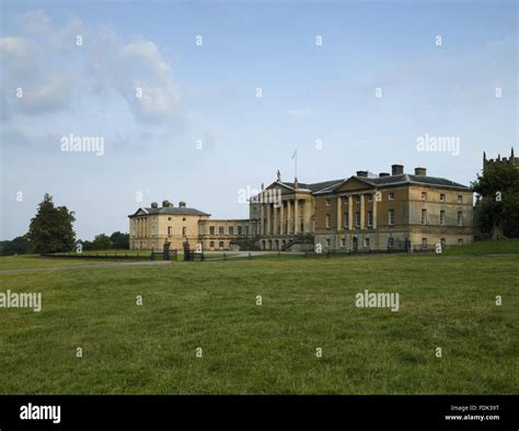 The North Palladian Front Of Kedleston Hall Derbyshire The House Was