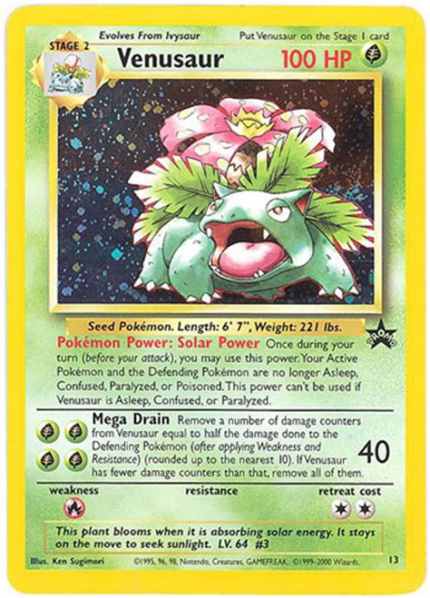 Maybe you would like to learn more about one of these? Pokemon Card - Black Star Promo #13 - VENUSAUR (holo-foil) (Mint): Sell2BBNovelties.com: Sell TY ...
