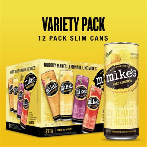 Mikes Hard Lemonade Variety Pack 12 Pack 12 Fl Oz Cans 5 Abv