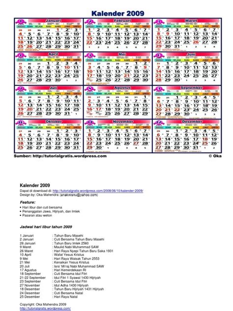 Download Kalender 1976 Lengkap Dengan Weton  Hadza Property