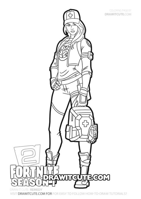 Artstation fortnitemare fanart i did along with the tutorials by. How to draw Remedy | Cute coloring pages, Coloring pages ...