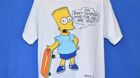 til that in the early 90 s bart simpson t shirts were banned at many schools across the country