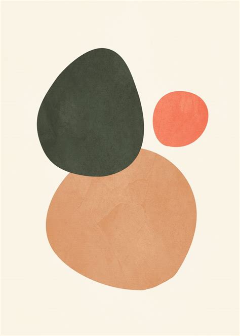 Abstract Minimal 21 Mini Art Print By Thingdesign Without Stand 3